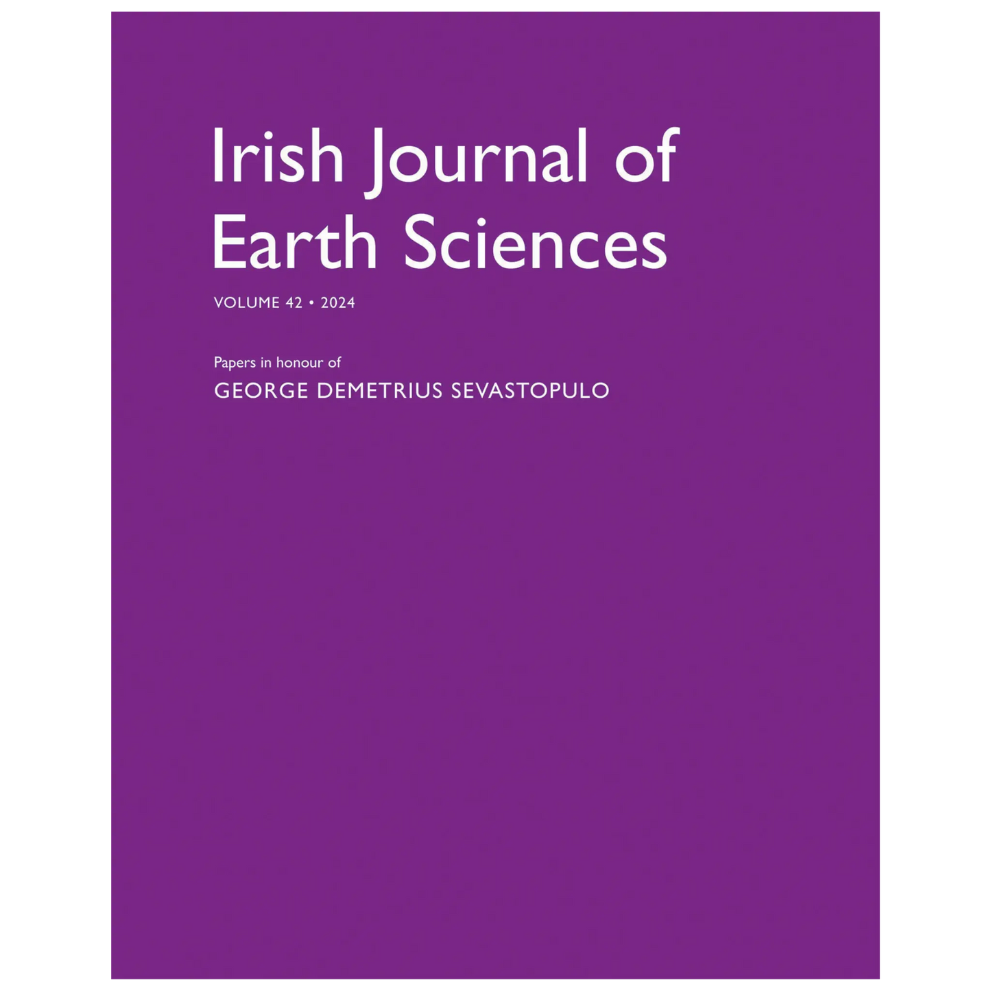 Irish Journal of Earth Sciences