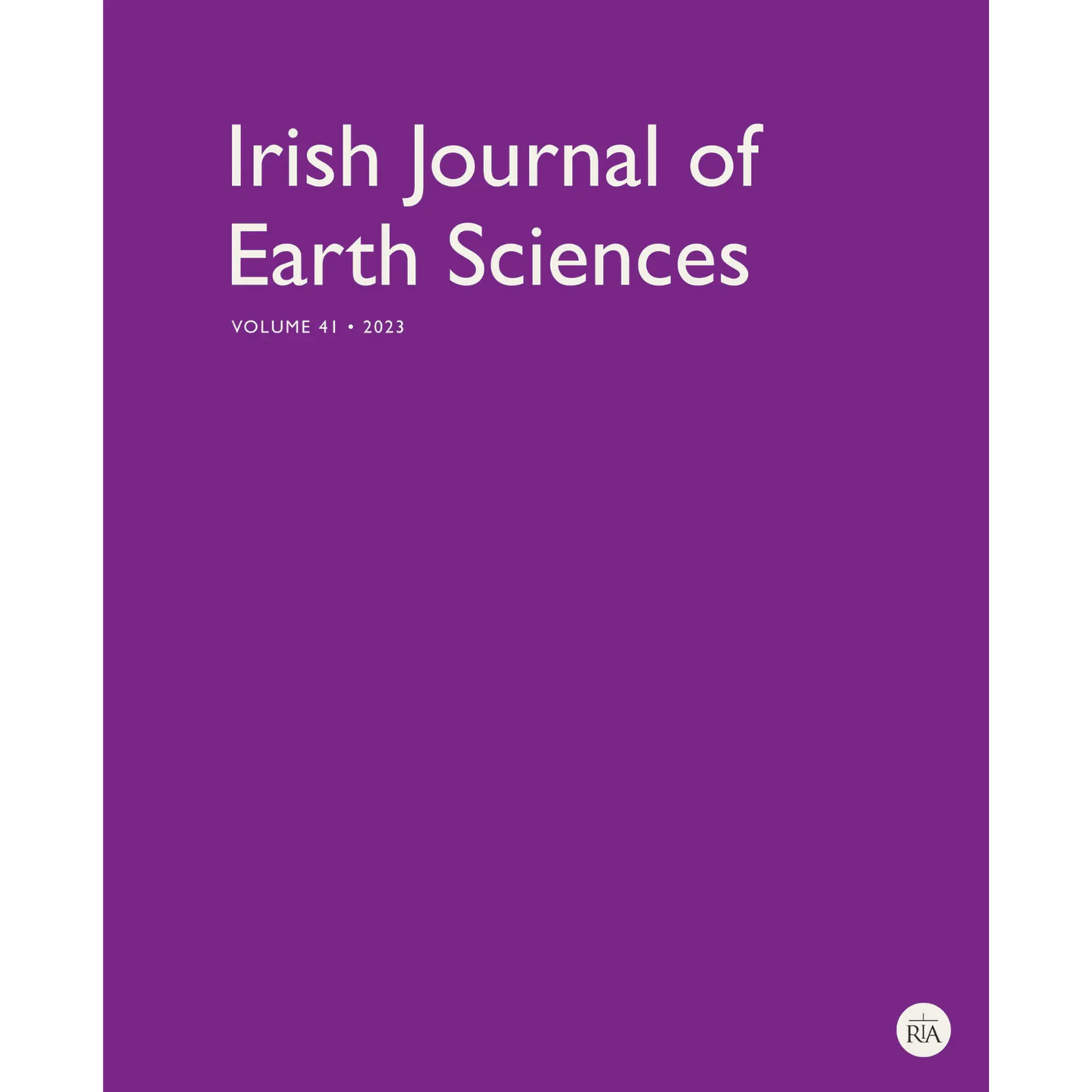 Irish Journal of Earth Sciences
